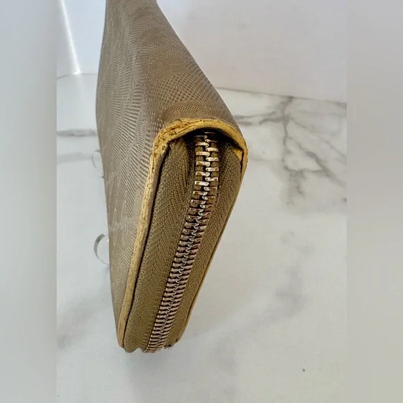 GUCCI GG Imprimé Leather Zip Around Wallet - Picture 12 of 12